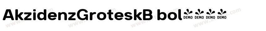 AkzidenzGroteskB bol字体转换